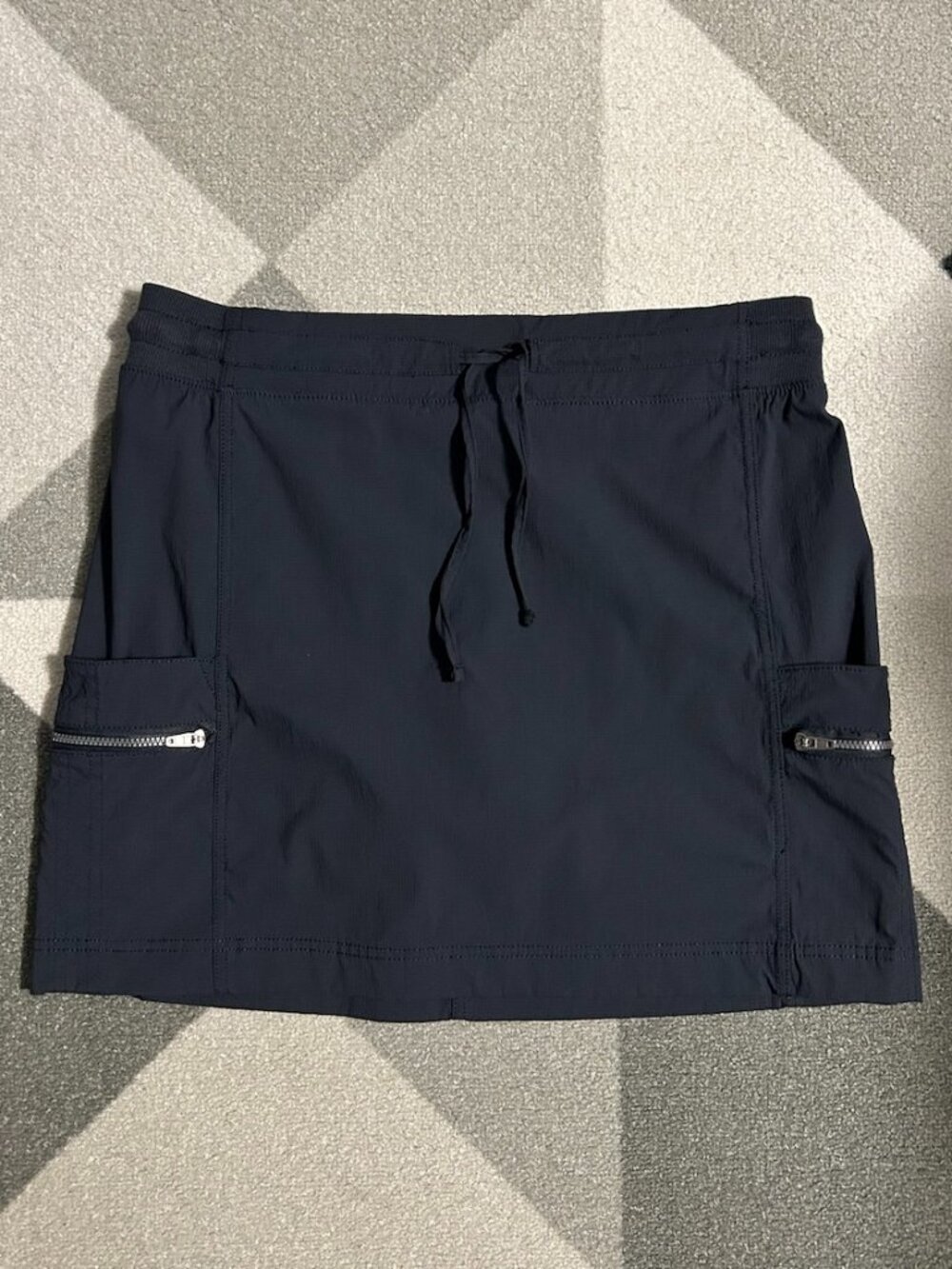 Te Verde Pull on Zipper Cargo Pockets Athletic Skort Women's Size M
